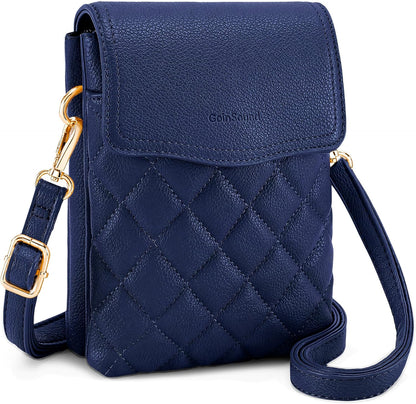 RFID Small Crossbody Bags for Women Quilted Cell Phone Purse Women's Crossbody Handbags with Credit Card Slots