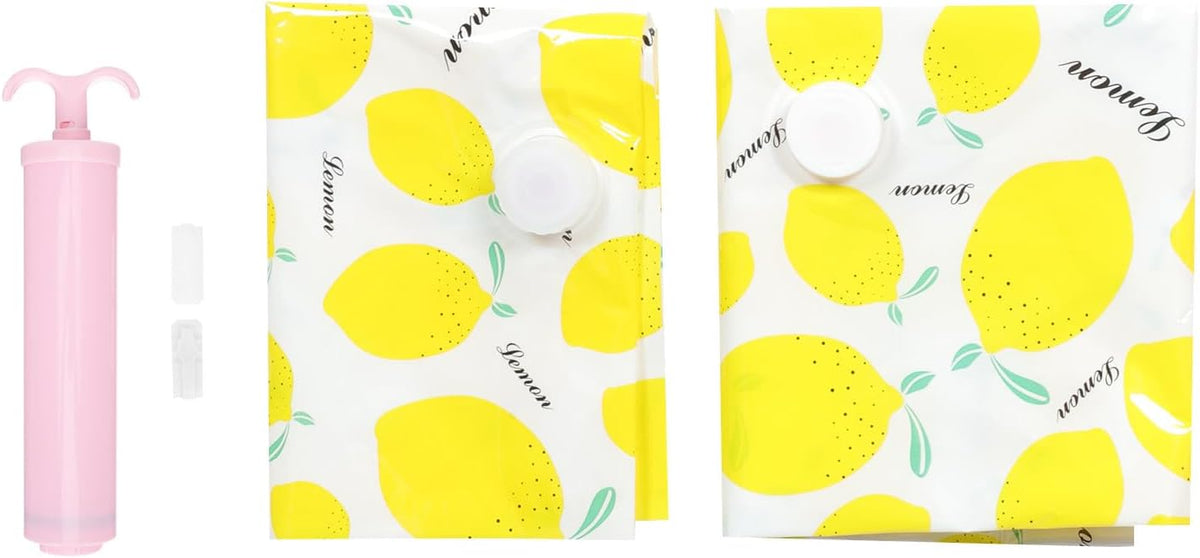 Vacuum Storage Bags Set Manual Pump Medium 80x60cm and Small 60x40cm Thickened Waterproof Vacuum Sealer Bags for Clothes and Quilts for Home Organization