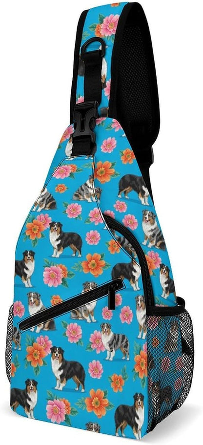 Men Women Sling Shoulder Backpack Casual Carrying Tote Case Crossbody Travel Bag, Anti-Theft Multipurpose Carry On Bag, Marshmallow Camping Crossbody Bag