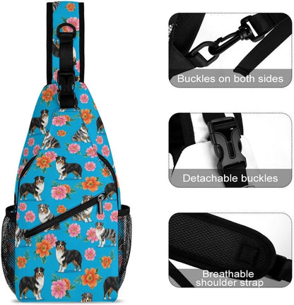 Men Women Sling Shoulder Backpack Casual Carrying Tote Case Crossbody Travel Bag, Anti-Theft Multipurpose Carry On Bag, Marshmallow Camping Crossbody Bag