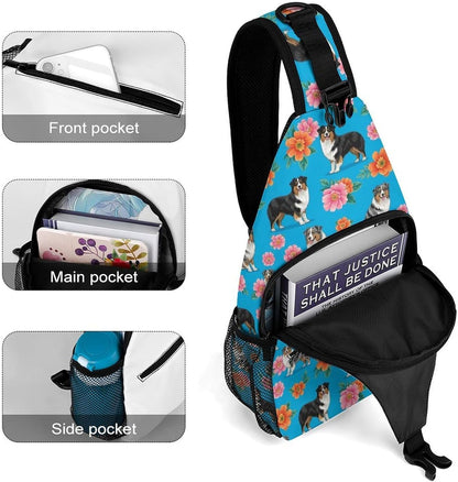 Men Women Sling Shoulder Backpack Casual Carrying Tote Case Crossbody Travel Bag, Anti-Theft Multipurpose Carry On Bag, Marshmallow Camping Crossbody Bag