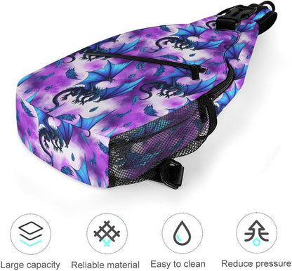 Men Women Sling Shoulder Backpack Casual Carrying Tote Case Crossbody Travel Bag, Anti-Theft Multipurpose Carry On Bag, Marshmallow Camping Crossbody Bag