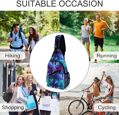 Men Women Sling Shoulder Backpack Casual Carrying Tote Case Crossbody Travel Bag, Anti-Theft Multipurpose Carry On Bag, Marshmallow Camping Crossbody Bag