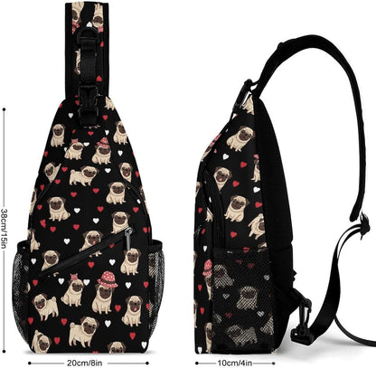 Men Women Sling Shoulder Backpack Casual Carrying Tote Case Crossbody Travel Bag, Anti-Theft Multipurpose Carry On Bag, Marshmallow Camping Crossbody Bag