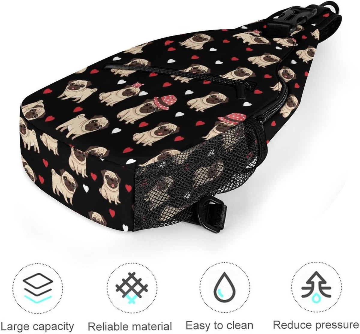 Men Women Sling Shoulder Backpack Casual Carrying Tote Case Crossbody Travel Bag, Anti-Theft Multipurpose Carry On Bag, Marshmallow Camping Crossbody Bag