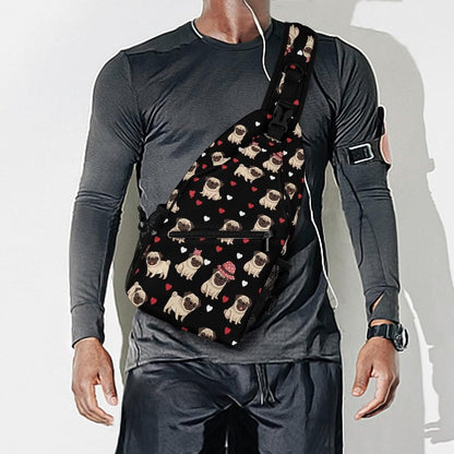 Men Women Sling Shoulder Backpack Casual Carrying Tote Case Crossbody Travel Bag, Anti-Theft Multipurpose Carry On Bag, Marshmallow Camping Crossbody Bag