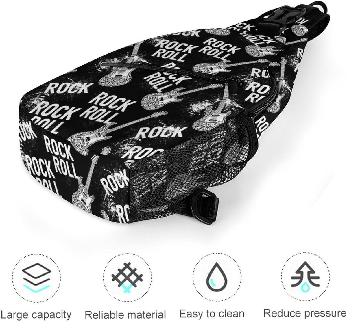 Men Women Sling Shoulder Backpack Casual Carrying Tote Case Crossbody Travel Bag, Anti-Theft Multipurpose Carry On Bag, Marshmallow Camping Crossbody Bag