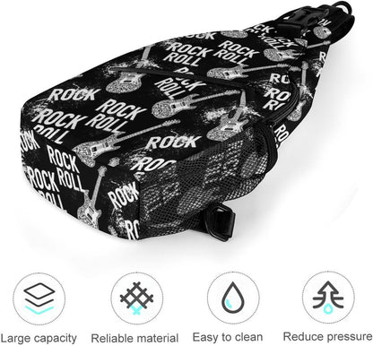 Men Women Sling Shoulder Backpack Casual Carrying Tote Case Crossbody Travel Bag, Anti-Theft Multipurpose Carry On Bag, Marshmallow Camping Crossbody Bag