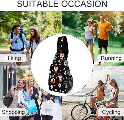 Men Women Sling Shoulder Backpack Casual Carrying Tote Case Crossbody Travel Bag, Anti-Theft Multipurpose Carry On Bag, Marshmallow Camping Crossbody Bag