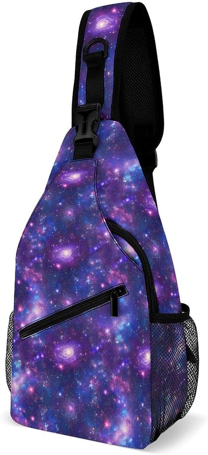 Men Women Sling Shoulder Backpack Casual Carrying Tote Case Crossbody Travel Bag, Anti-Theft Multipurpose Carry On Bag, Marshmallow Camping Crossbody Bag