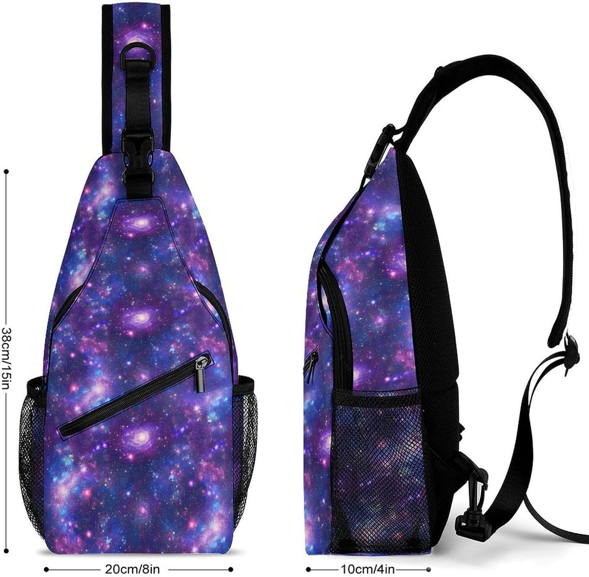 Men Women Sling Shoulder Backpack Casual Carrying Tote Case Crossbody Travel Bag, Anti-Theft Multipurpose Carry On Bag, Marshmallow Camping Crossbody Bag