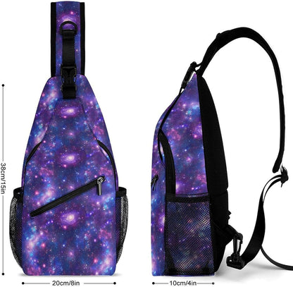 Men Women Sling Shoulder Backpack Casual Carrying Tote Case Crossbody Travel Bag, Anti-Theft Multipurpose Carry On Bag, Marshmallow Camping Crossbody Bag
