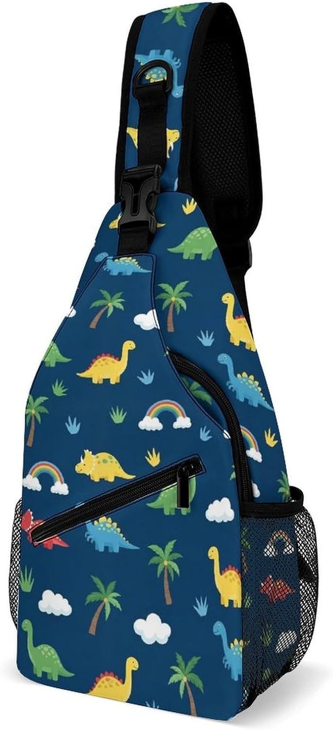 Men Women Sling Shoulder Backpack Casual Carrying Tote Case Crossbody Travel Bag, Anti-Theft Multipurpose Carry On Bag, Marshmallow Camping Crossbody Bag