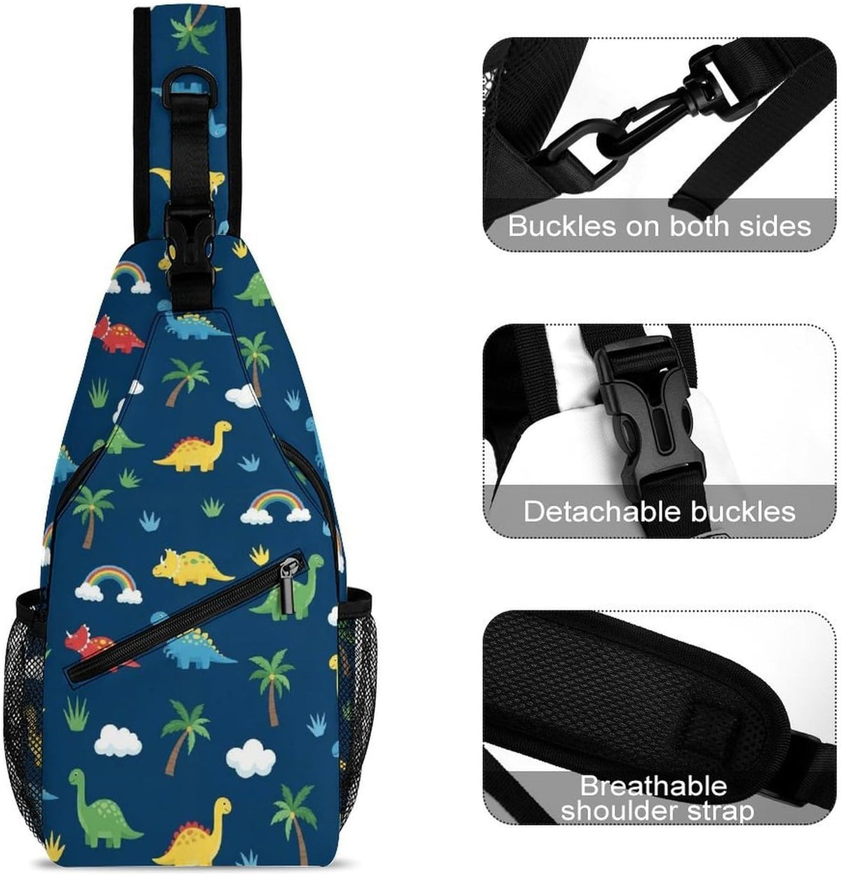 Men Women Sling Shoulder Backpack Casual Carrying Tote Case Crossbody Travel Bag, Anti-Theft Multipurpose Carry On Bag, Marshmallow Camping Crossbody Bag
