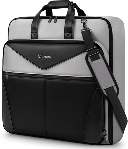 Garment Bags for Travel Fits 5 Suits, Wrinkle Free Suit Bag Travel | Carry on Garment Bags for Hanging Clothes with Luggage Sleeve and Shoe Pocket, Waterproof Suit Garment Bag for Men Women