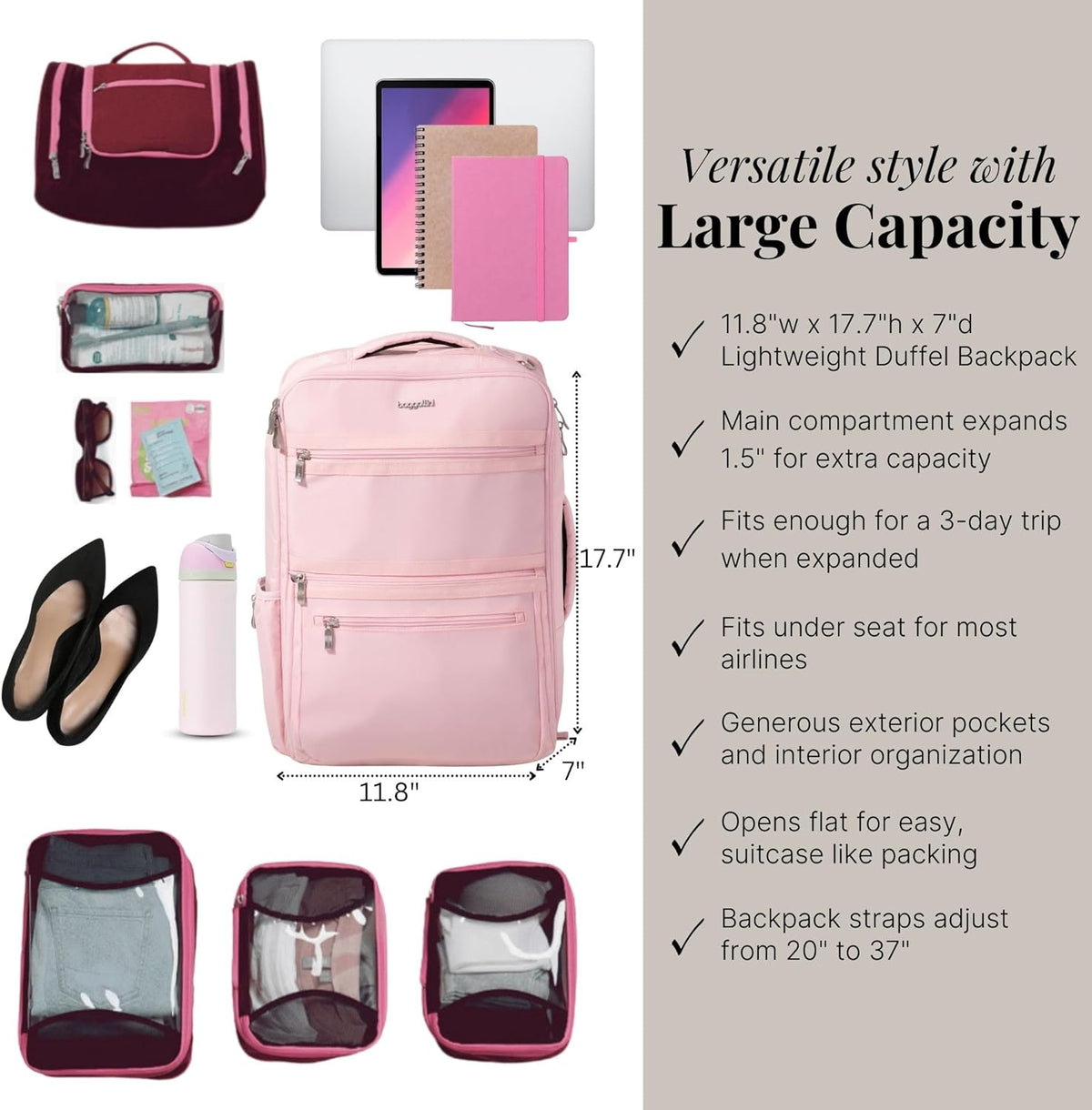 Modern Convertible Travel Backpack