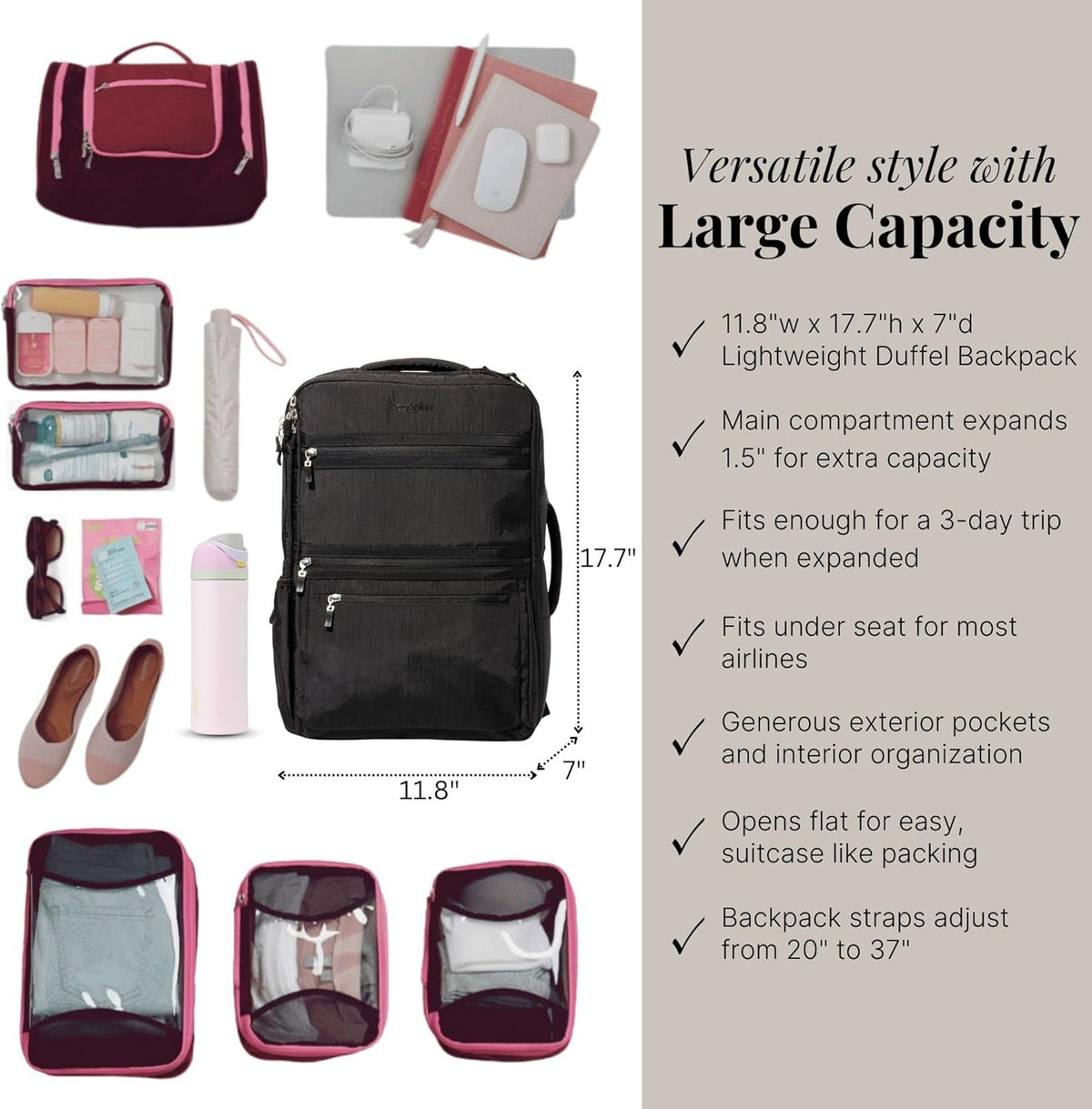 Modern Convertible Travel Backpack