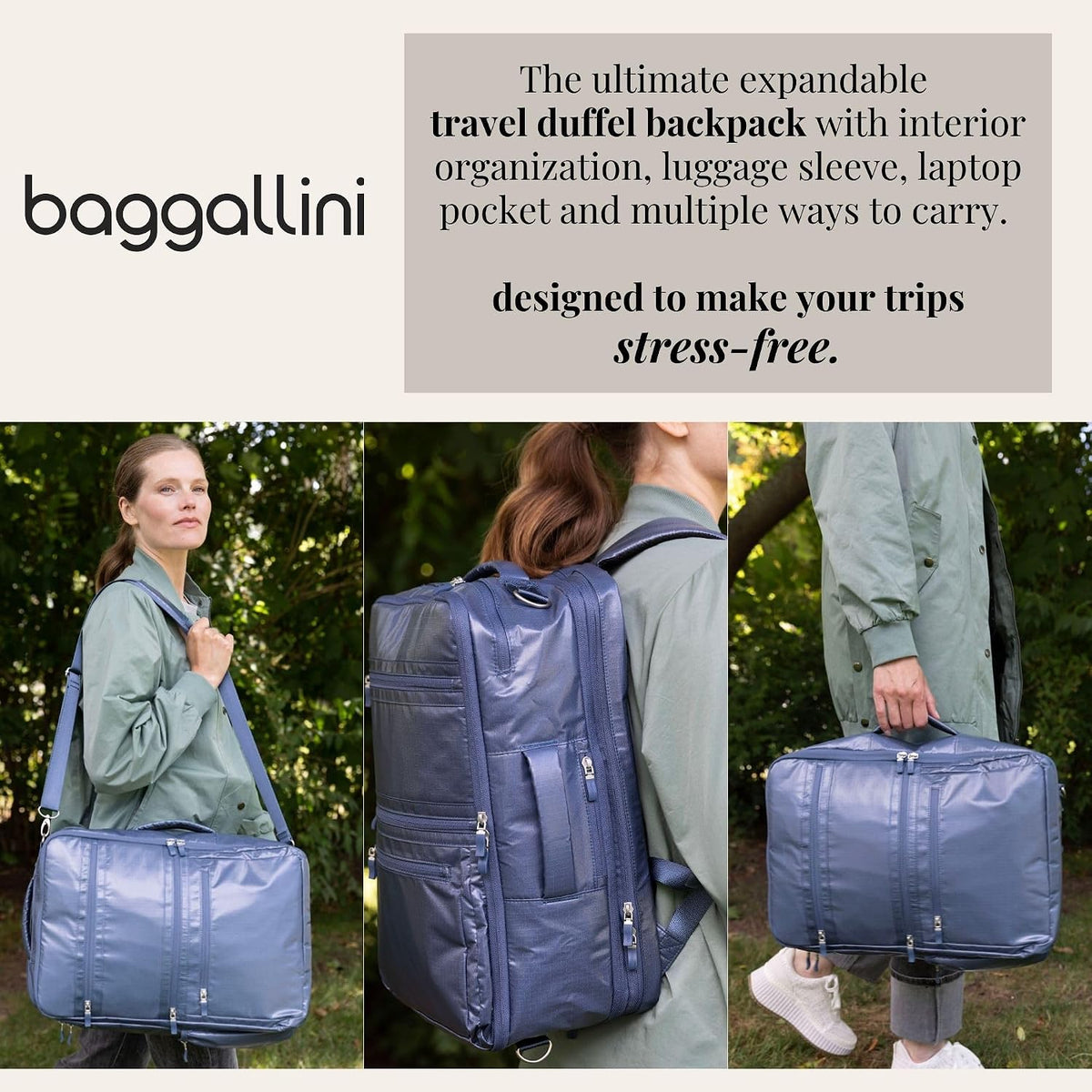 Modern Convertible Travel Backpack