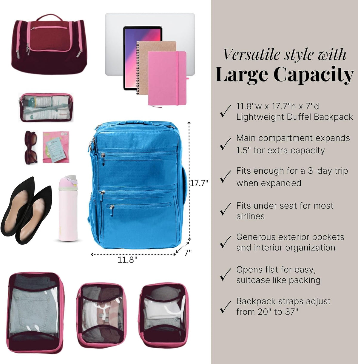 Modern Convertible Travel Backpack