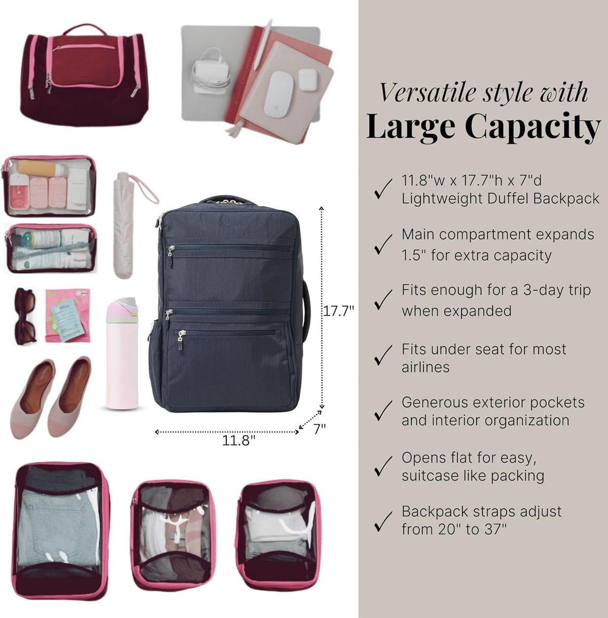 Modern Convertible Travel Backpack