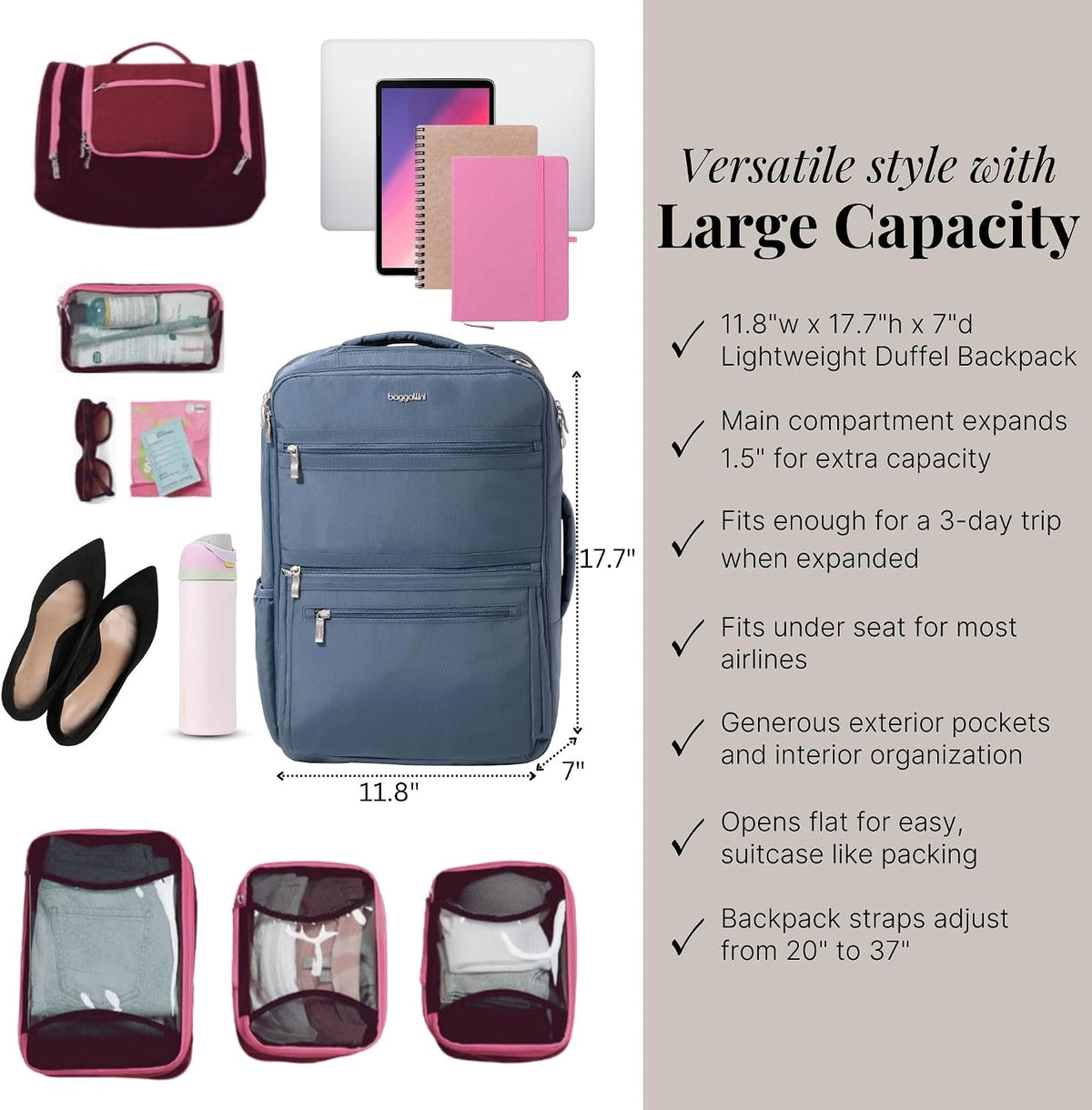 Modern Convertible Travel Backpack