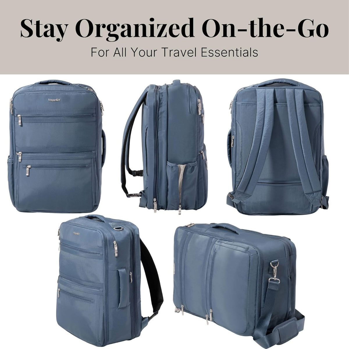 Modern Convertible Travel Backpack