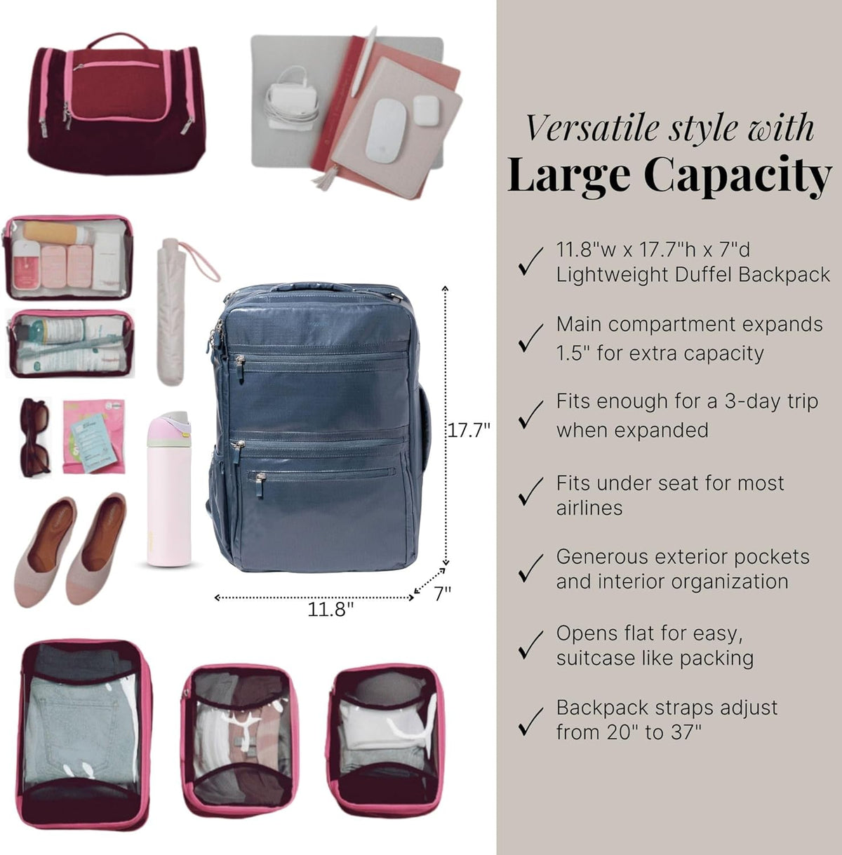 Modern Convertible Travel Backpack