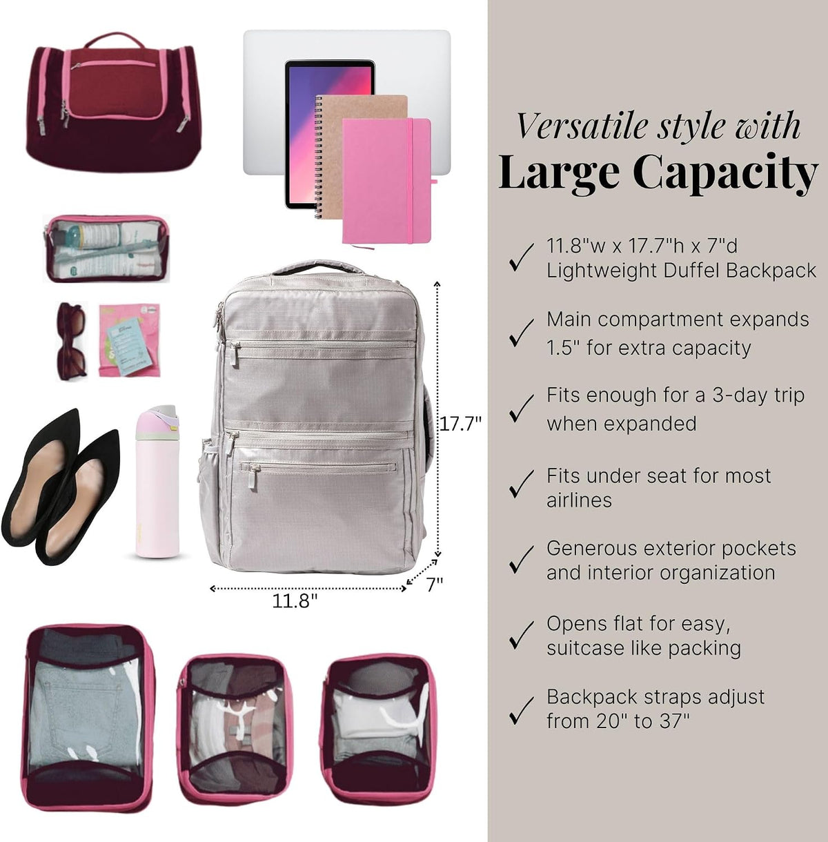 Modern Convertible Travel Backpack