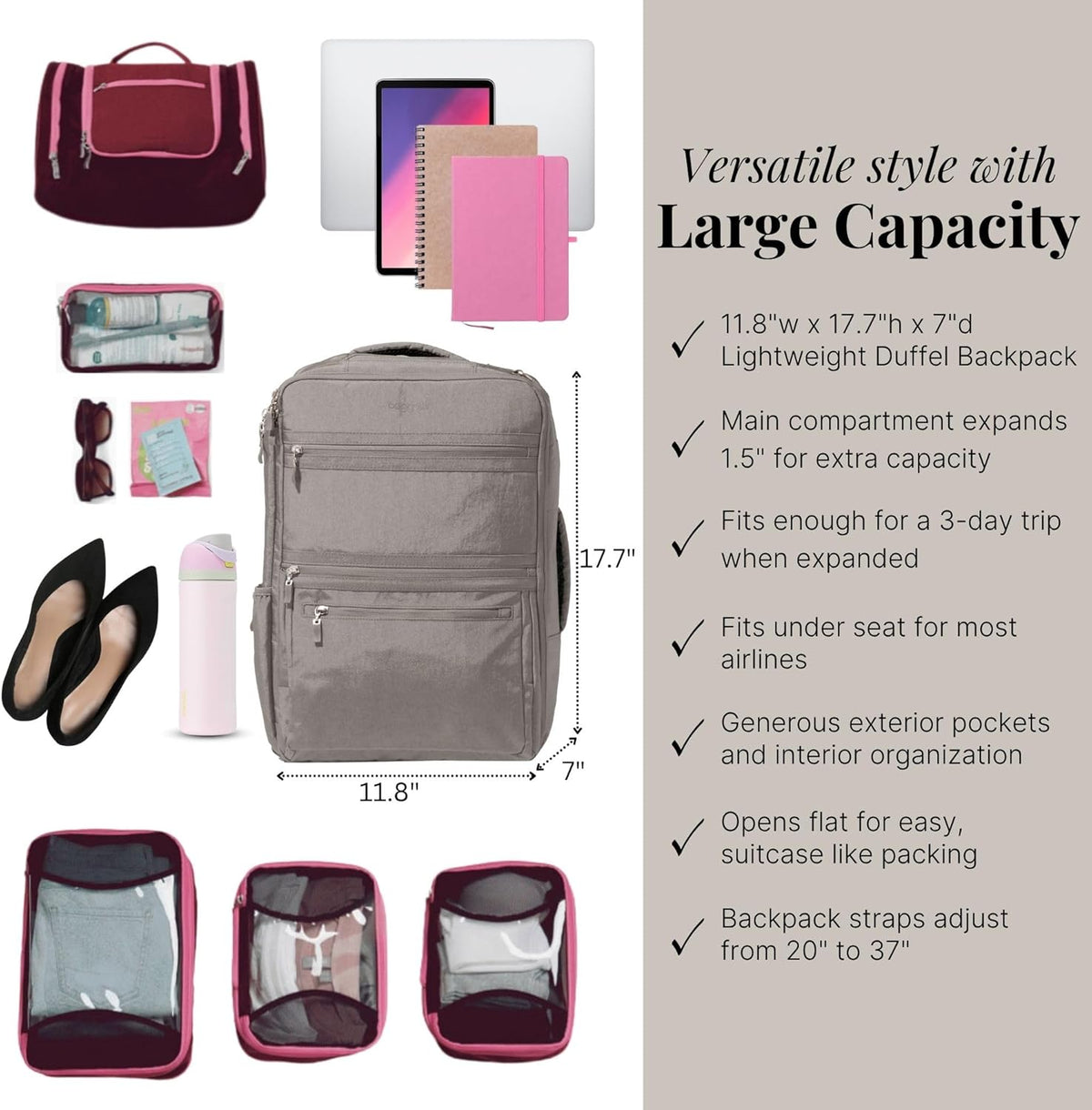 Modern Convertible Travel Backpack