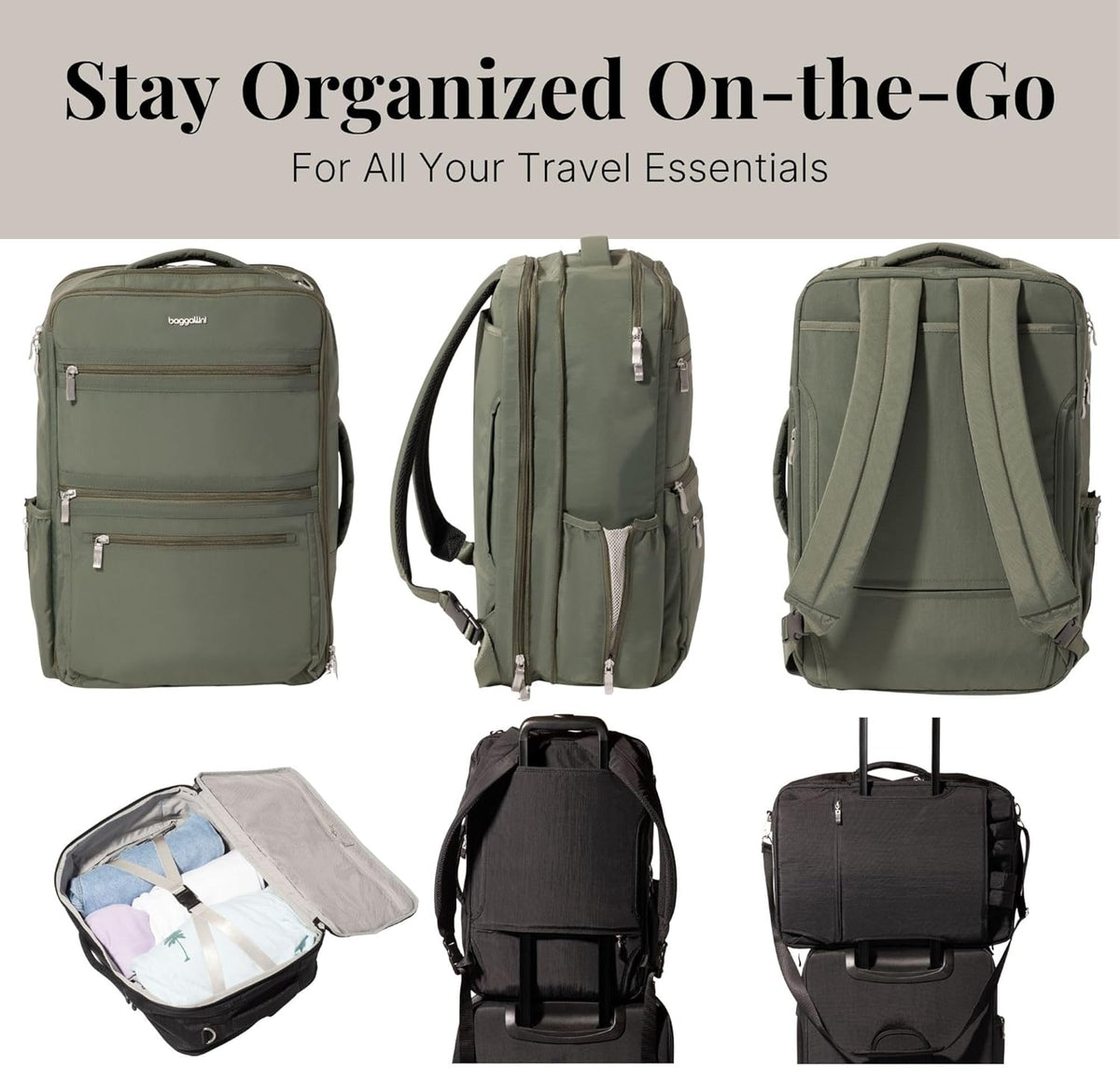 Modern Convertible Travel Backpack