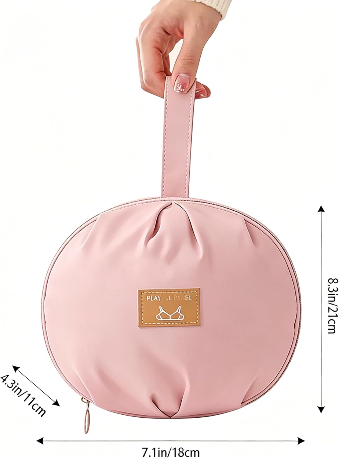 Women’s Travel Underwear Packing Cube Organizer Portable Storage Bag for Bras, Panties, Socks & Accessories Lightweight Luggage Organizer Travel Essentials (Pink)