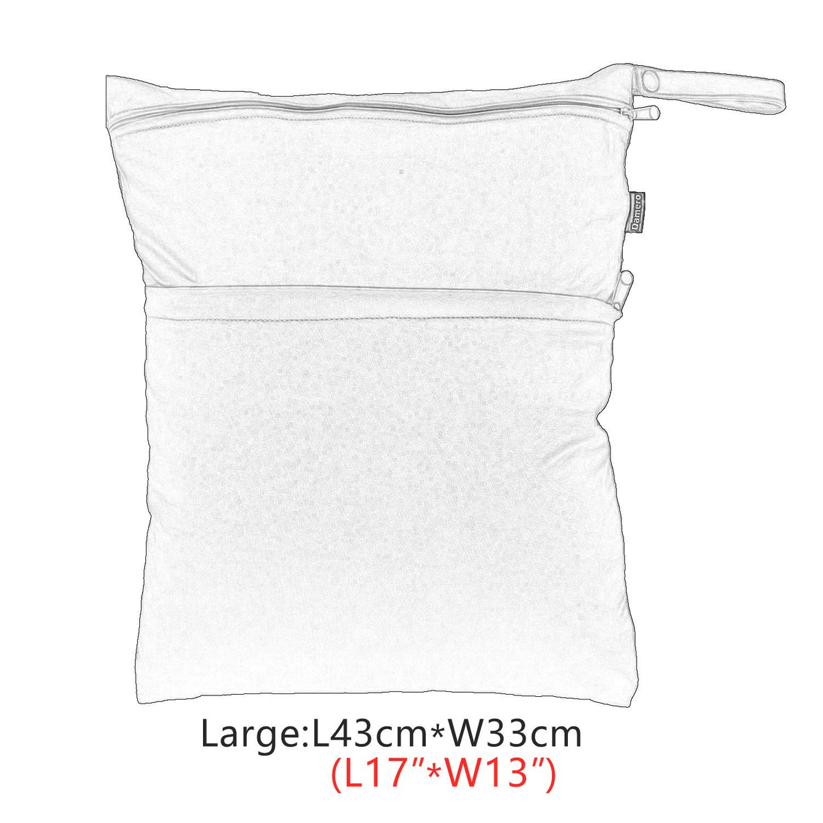Cloth Diaper Wet Dry Bag with Handle for Swimsuit, Pumping Parts, Wet Clothes and More, Ideal for Travel, Exercise, Daycare, Swimming, Reusable and Water-Resistant (Medium,Cute Whale)