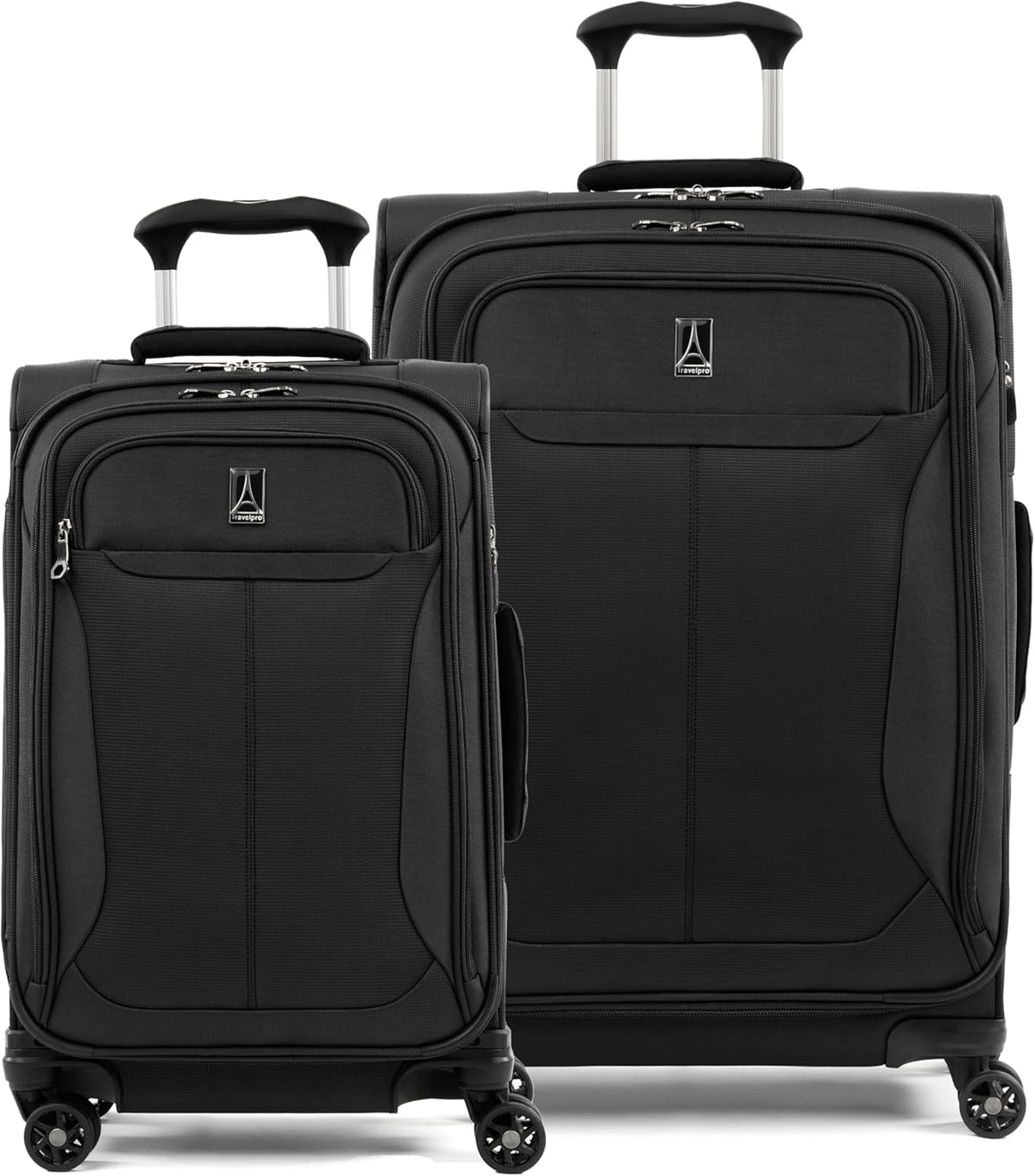 Tourlite Softside 21" Expandable Luggage with 4 Spinner Wheels, Lightweight Suitcase, Carry-On, Blue