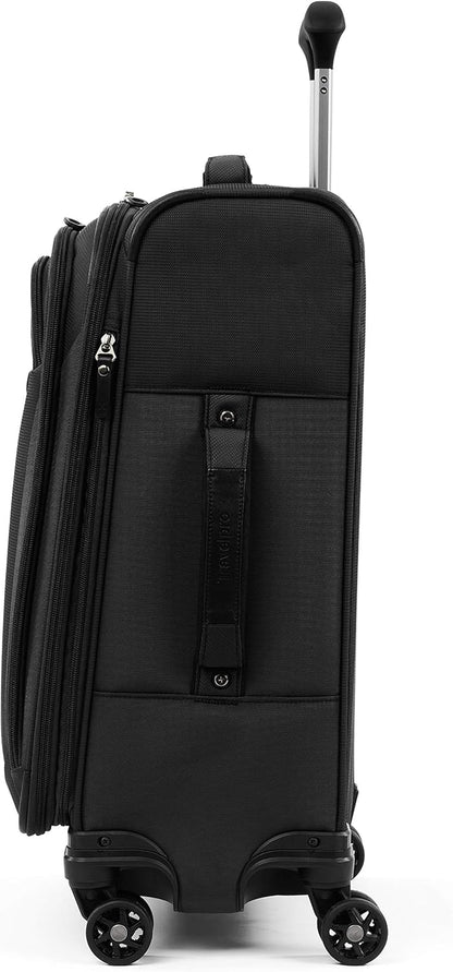 Tourlite Softside 21" Expandable Luggage with 4 Spinner Wheels, Lightweight Suitcase, Carry-On, Blue
