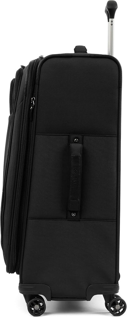 Tourlite Softside 21" Expandable Luggage with 4 Spinner Wheels, Lightweight Suitcase, Carry-On, Blue
