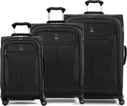 Tourlite Softside 21" Expandable Luggage with 4 Spinner Wheels, Lightweight Suitcase, Carry-On, Blue