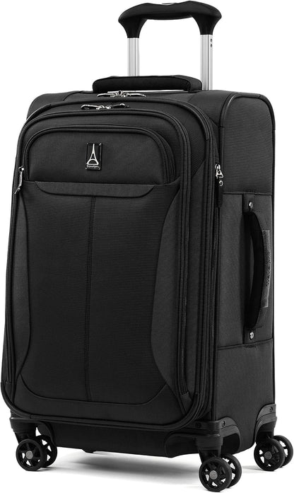 Tourlite Softside 21" Expandable Luggage with 4 Spinner Wheels, Lightweight Suitcase, Carry-On, Blue
