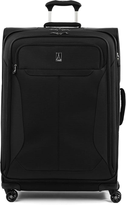 Tourlite Softside 21" Expandable Luggage with 4 Spinner Wheels, Lightweight Suitcase, Carry-On, Blue