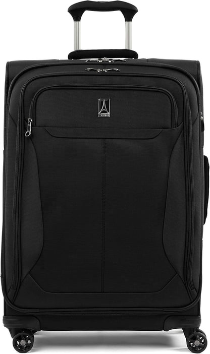 Tourlite Softside 21" Expandable Luggage with 4 Spinner Wheels, Lightweight Suitcase, Carry-On, Blue