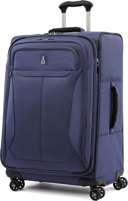 Tourlite Softside 21" Expandable Luggage with 4 Spinner Wheels, Lightweight Suitcase, Carry-On, Blue