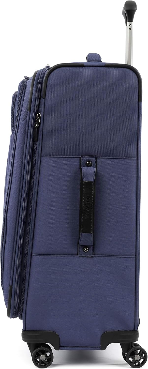 Tourlite Softside 21" Expandable Luggage with 4 Spinner Wheels, Lightweight Suitcase, Carry-On, Blue