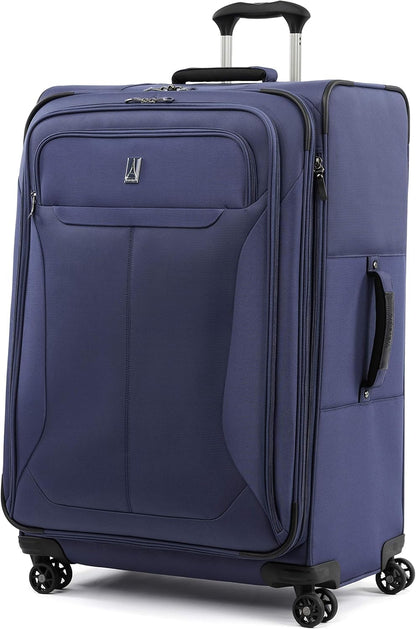 Tourlite Softside 21" Expandable Luggage with 4 Spinner Wheels, Lightweight Suitcase, Carry-On, Blue