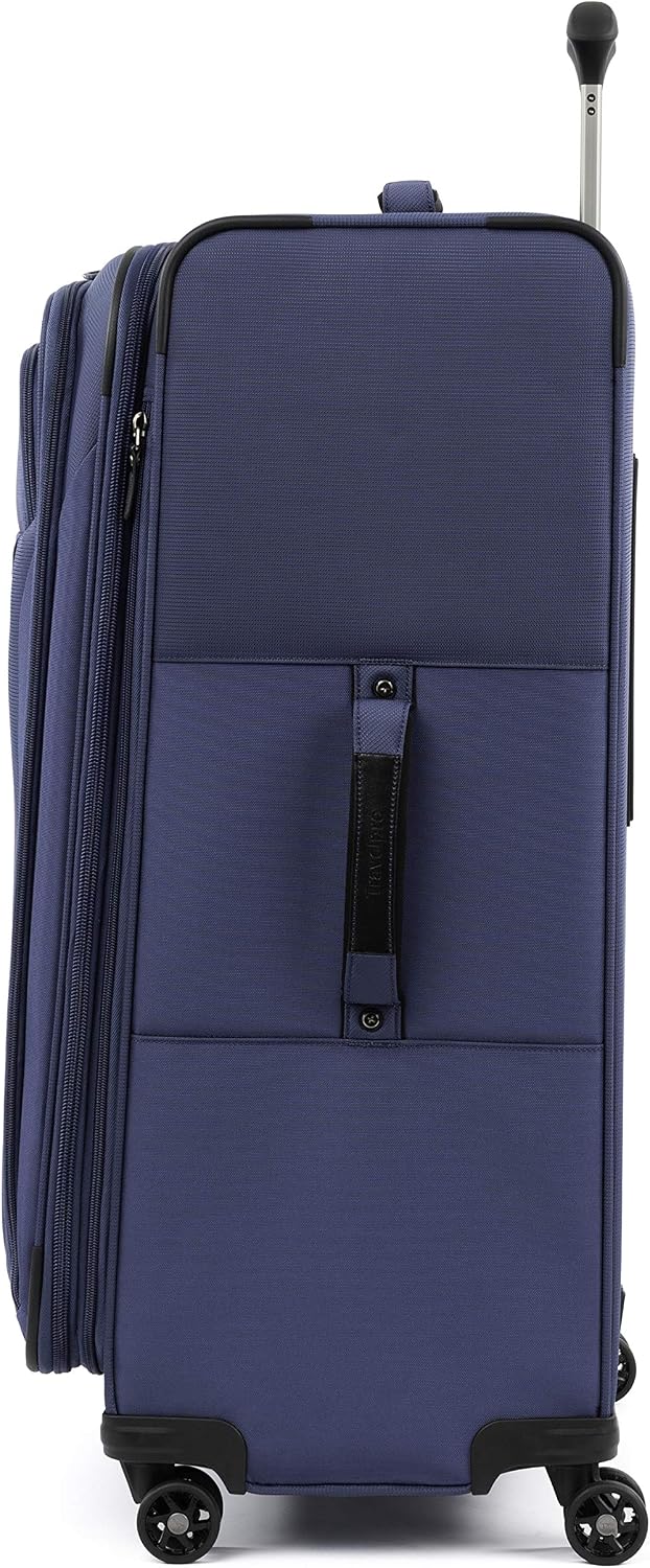 Tourlite Softside 21" Expandable Luggage with 4 Spinner Wheels, Lightweight Suitcase, Carry-On, Blue