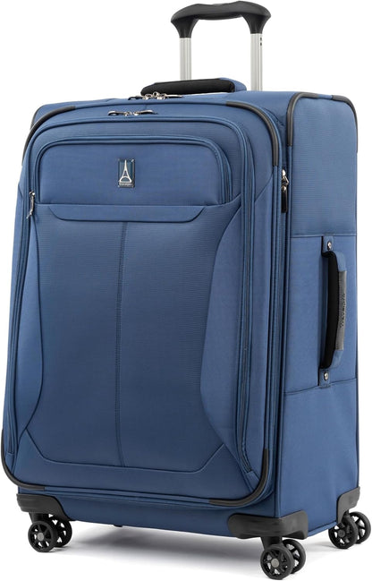 Tourlite Softside 21" Expandable Luggage with 4 Spinner Wheels, Lightweight Suitcase, Carry-On, Blue