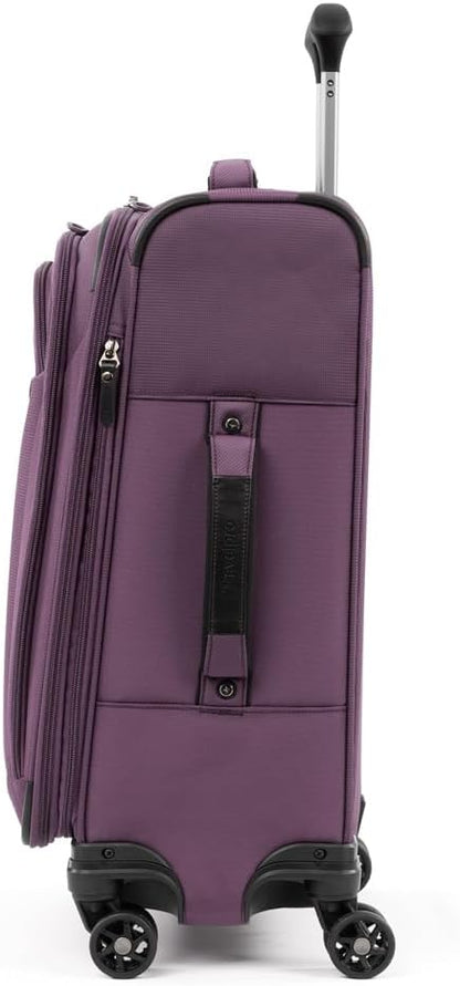Tourlite Softside 21" Expandable Luggage with 4 Spinner Wheels, Lightweight Suitcase, Carry-On, Blue