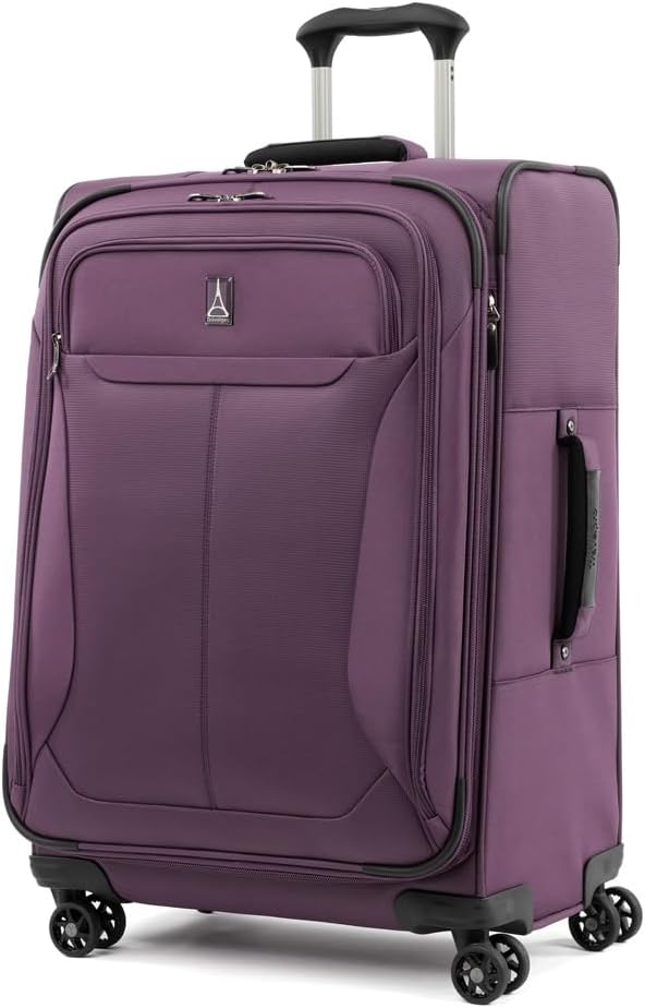 Tourlite Softside 21" Expandable Luggage with 4 Spinner Wheels, Lightweight Suitcase, Carry-On, Blue