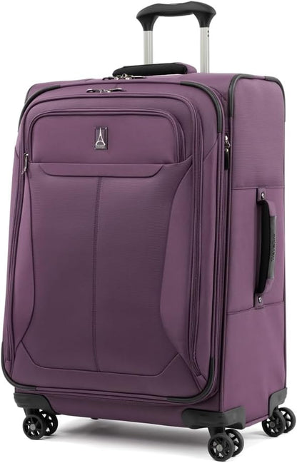 Tourlite Softside 21" Expandable Luggage with 4 Spinner Wheels, Lightweight Suitcase, Carry-On, Blue