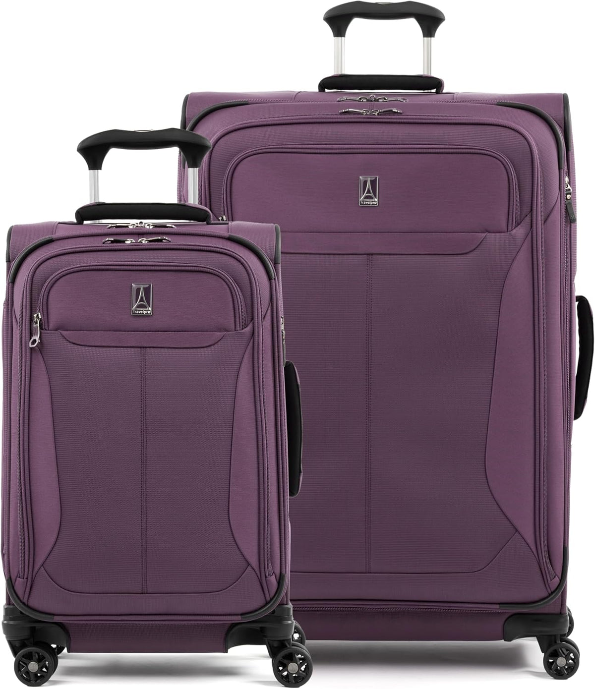 Tourlite Softside 21" Expandable Luggage with 4 Spinner Wheels, Lightweight Suitcase, Carry-On, Blue