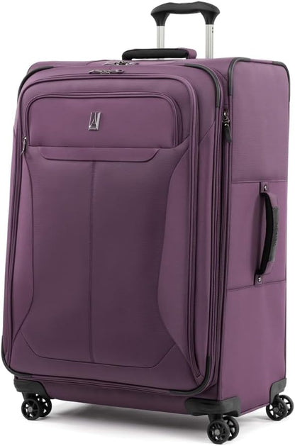 Tourlite Softside 21" Expandable Luggage with 4 Spinner Wheels, Lightweight Suitcase, Carry-On, Blue
