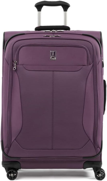 Tourlite Softside 21" Expandable Luggage with 4 Spinner Wheels, Lightweight Suitcase, Carry-On, Blue